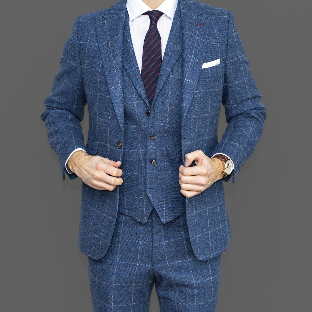 Velvet Lapel Double-Breasted Gala Suit
